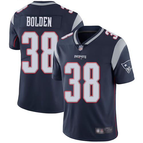 New England Patriots Football #38 Vapor Limited Navy Blue Men Brandon Bolden Home NFL Jersey->youth nfl jersey->Youth Jersey